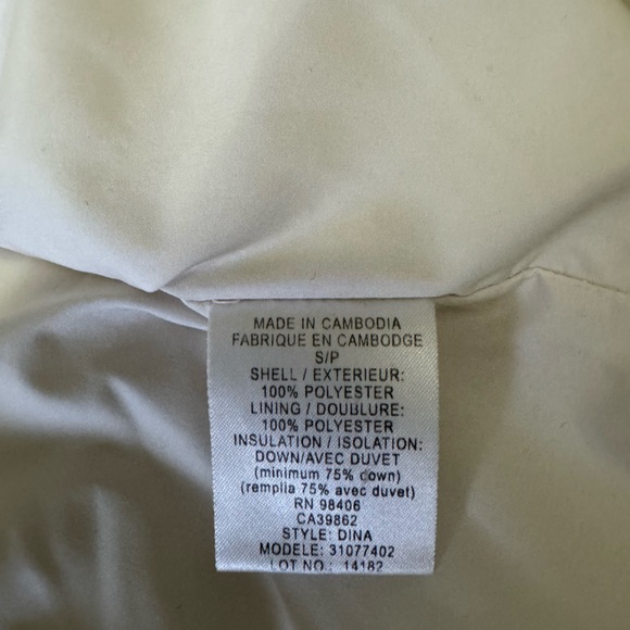 Theory Orange Down Puffer Vest - Picture 8 of 8